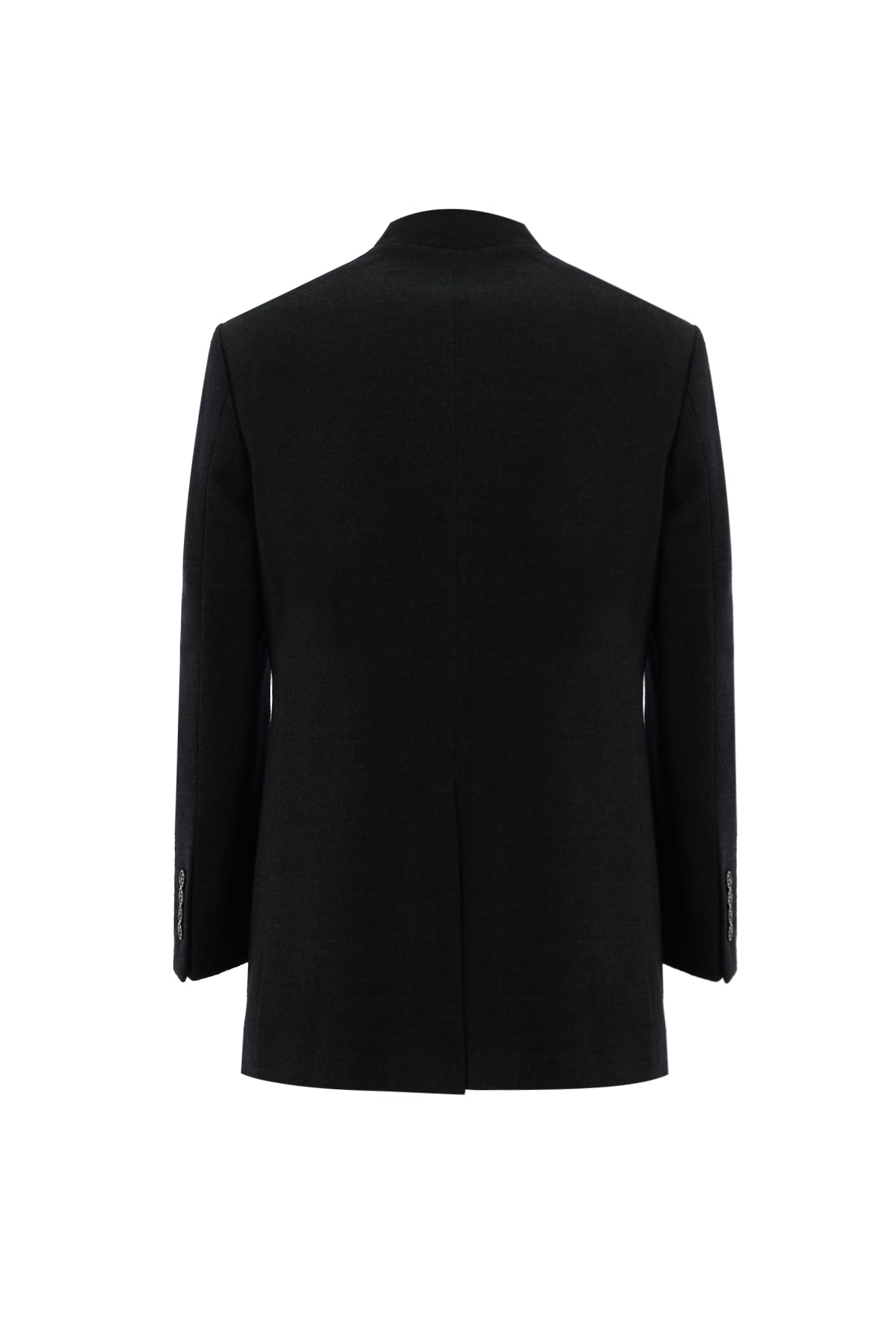 Koyu Antrasit Yünlü Kaban