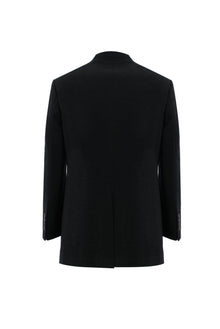 Koyu Antrasit Yünlü Kaban