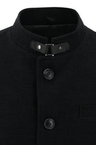 Koyu Antrasit Yünlü Kaban