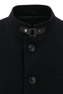 Koyu Antrasit Yünlü Kaban