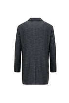 Koyu Lacivert Yünlü Kaban