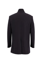 Koyu Bordo Slim Fit Dar Kesim Yünlü Kaban