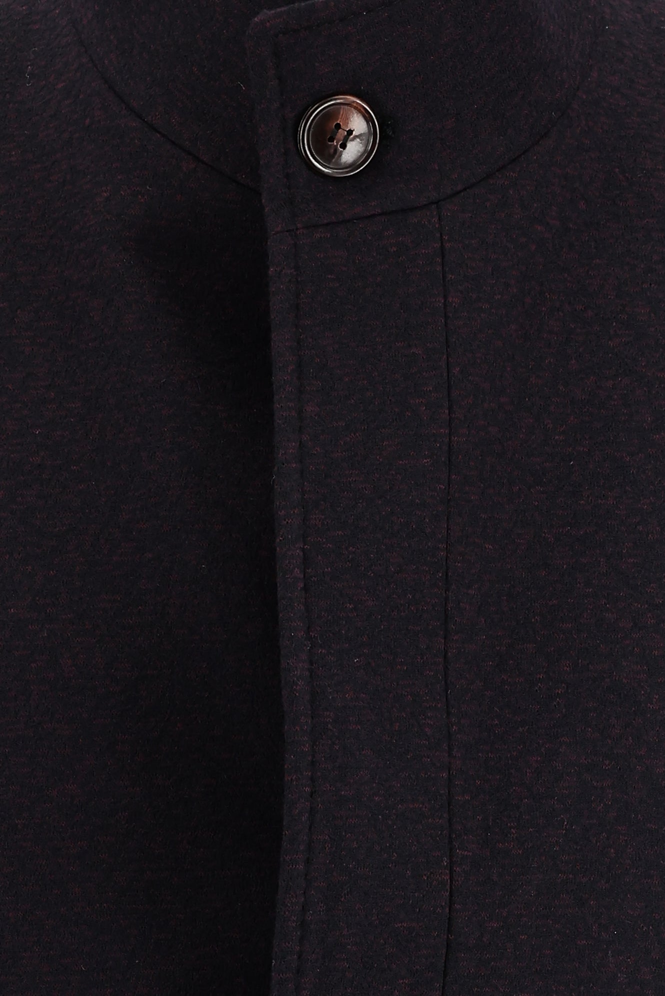 Koyu Bordo Slim Fit Dar Kesim Yünlü Kaban