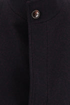 Koyu Bordo Slim Fit Dar Kesim Yünlü Kaban