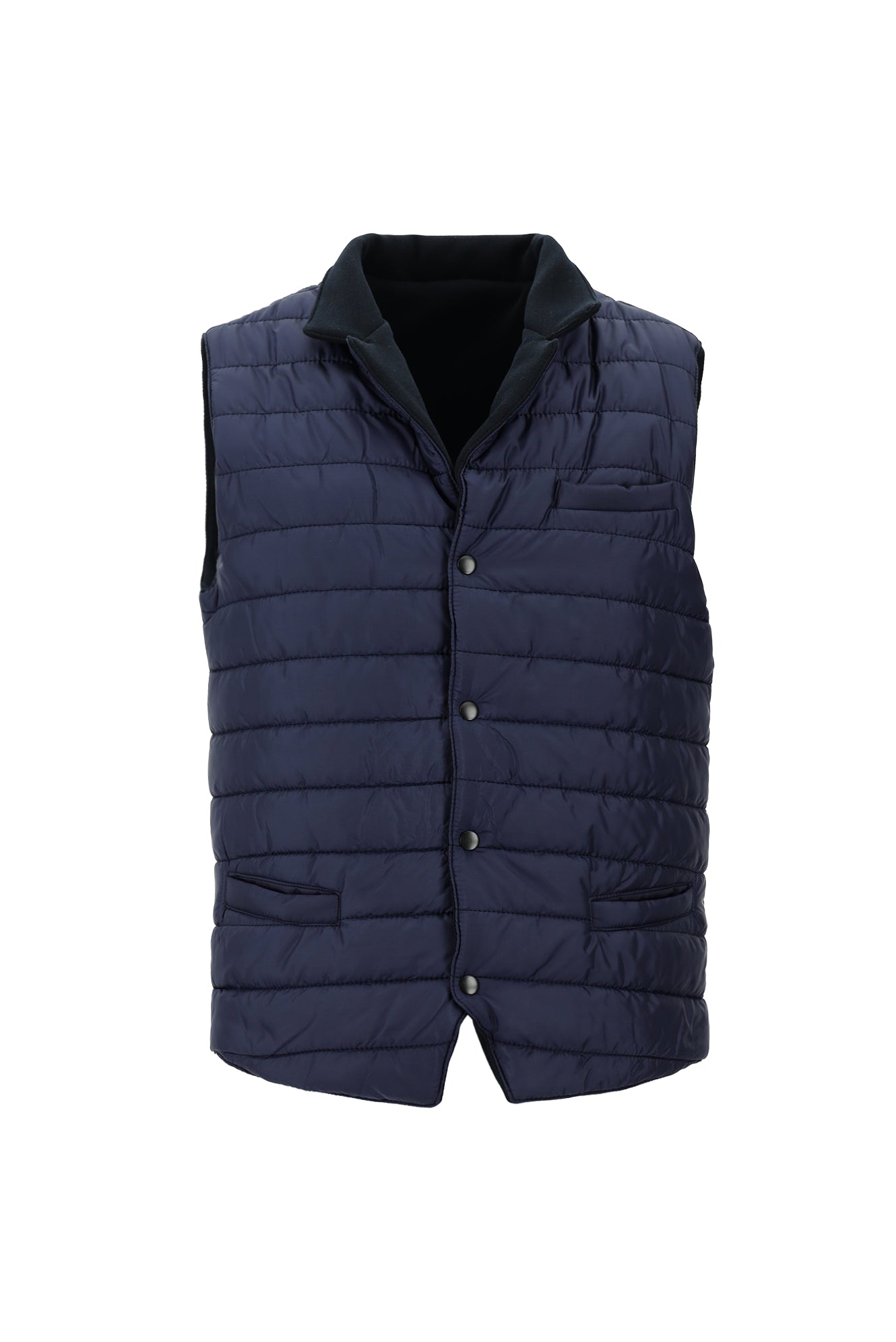 Koyu Lacivert Çift Taraflı Spor Şişme Yelek