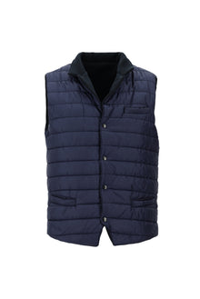 Koyu Lacivert Çift Taraflı Spor Şişme Yelek