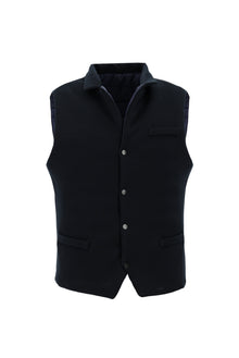 Koyu Lacivert Çift Taraflı Spor Şişme Yelek