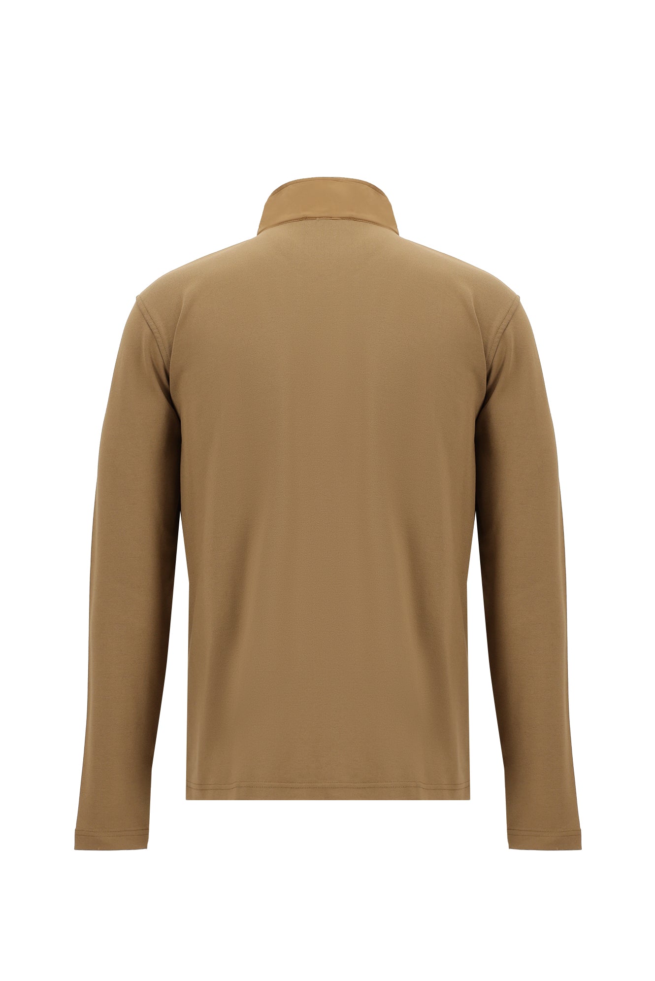 Camel Dik Yaka Regular Fit Fermuarlı Sweatshirt