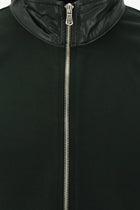 Orta Haki Dik Yaka Regular Fit Fermuarlı Pamuklu Sweatshirt