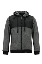 Açık Füme Kapüşonlu Regular Fit Fermuarlı Yünlü Sweatshirt