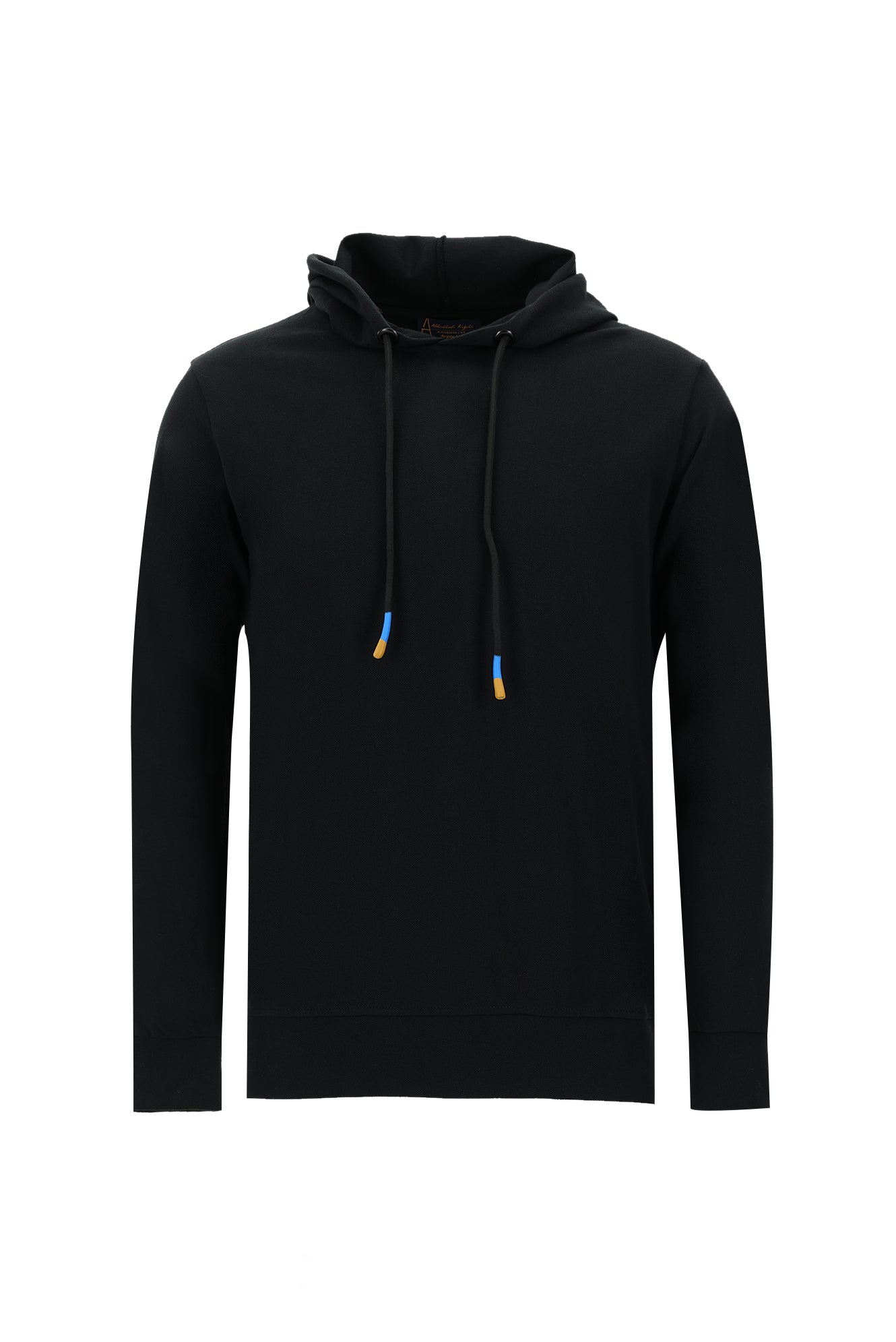 Siyah Kapüşonlu Regular Fit Pamuk Sweatshirt