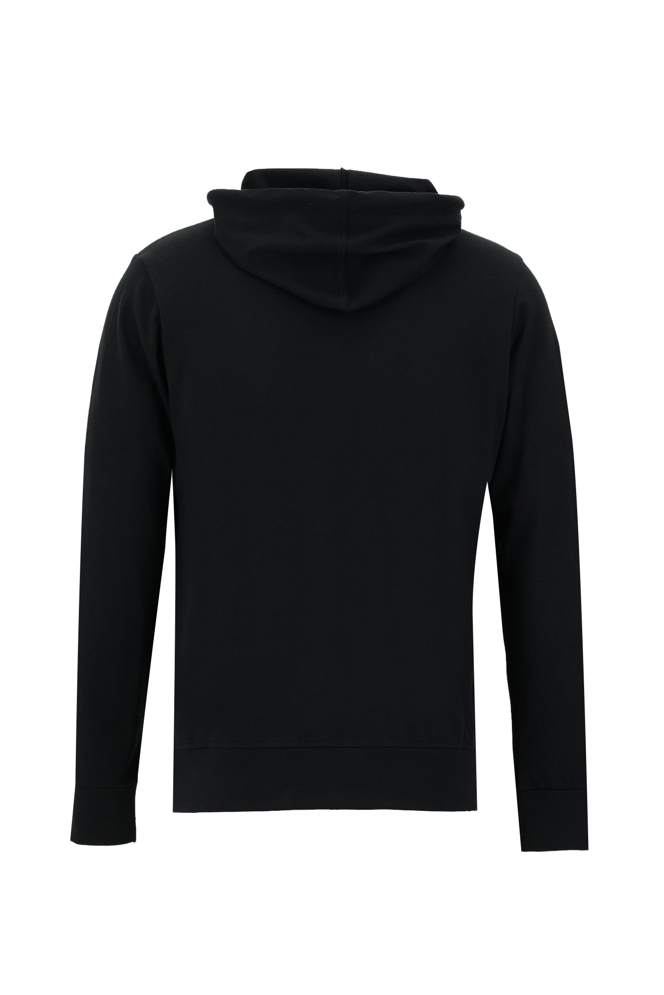 Siyah Kapüşonlu Regular Fit Pamuk Sweatshirt