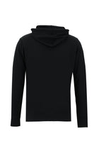 Siyah Kapüşonlu Regular Fit Pamuk Sweatshirt