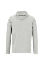 Açık Gri Melanj Kapüşonlu Regular Fit Pamuk Sweatshirt