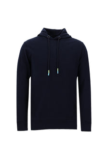 Koyu Lacivert Kapüşonlu Regular Fit Pamuk Sweatshirt
