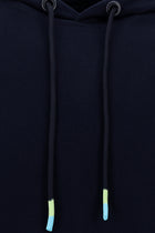 Koyu Lacivert Kapüşonlu Regular Fit Pamuk Sweatshirt