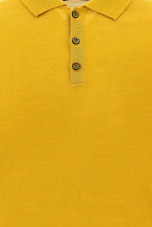 Hardal Polo Yaka Regular Fit Yünlü Triko Kazak