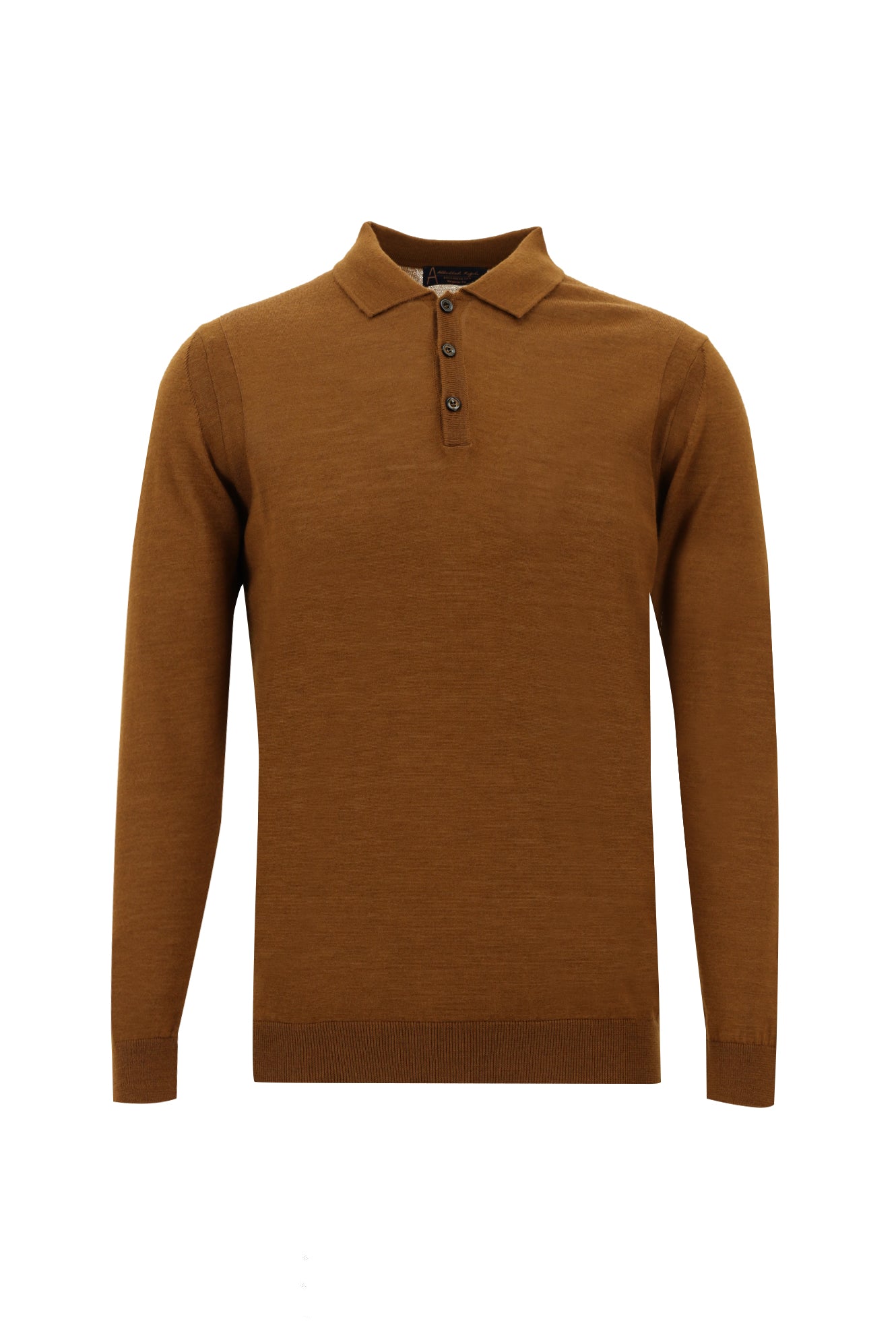 Tarçın  Polo Yaka Regular Fit Yünlü Triko Kazak