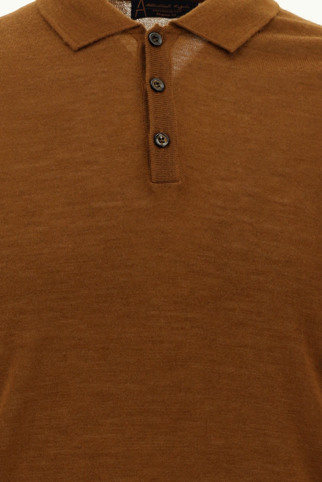 Tarçın  Polo Yaka Regular Fit Yünlü Triko Kazak