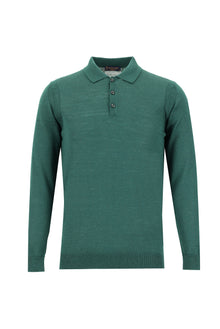 Nefti Polo Yaka Regular Fit Yünlü Triko Kazak