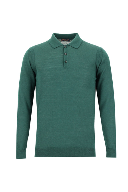 Nefti Polo Yaka Regular Fit Yünlü Triko Kazak