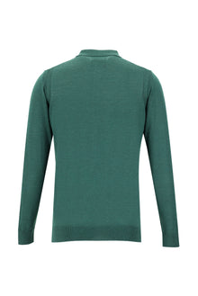 Nefti Polo Yaka Regular Fit Yünlü Triko Kazak