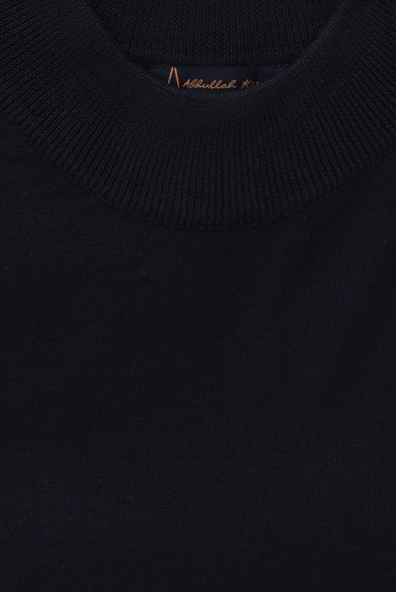 Koyu Lacivert Büyük Beden Yarım Balıkçı Yaka Yünlü Triko Kazak