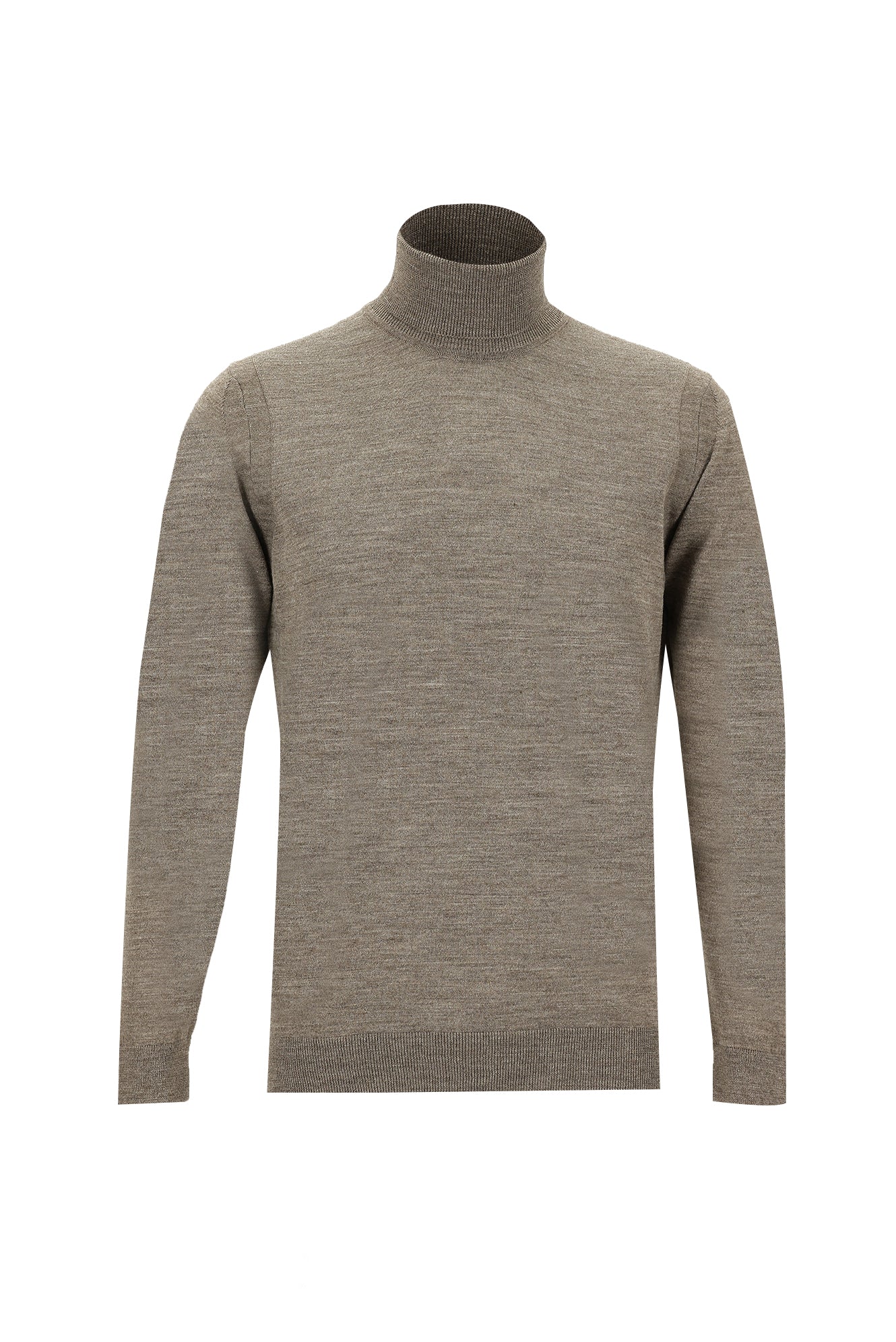 Orta Vizon Balıkçı Yaka Regular Fit Yünlü Triko Kazak