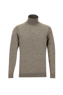 Orta Vizon Balıkçı Yaka Regular Fit Yünlü Triko Kazak