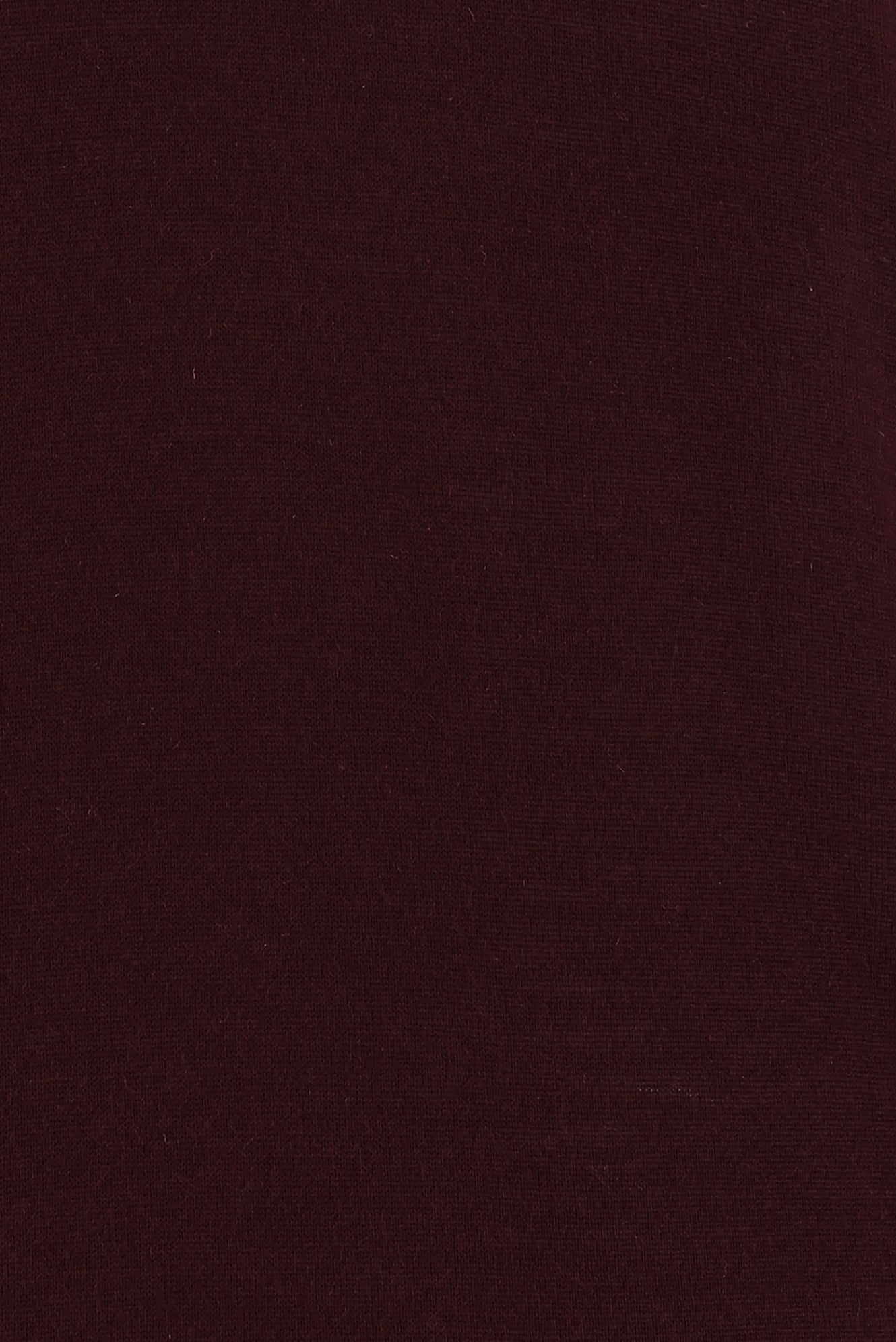Koyu Bordo V Yaka Regular Fit Yünlü Triko Kazak