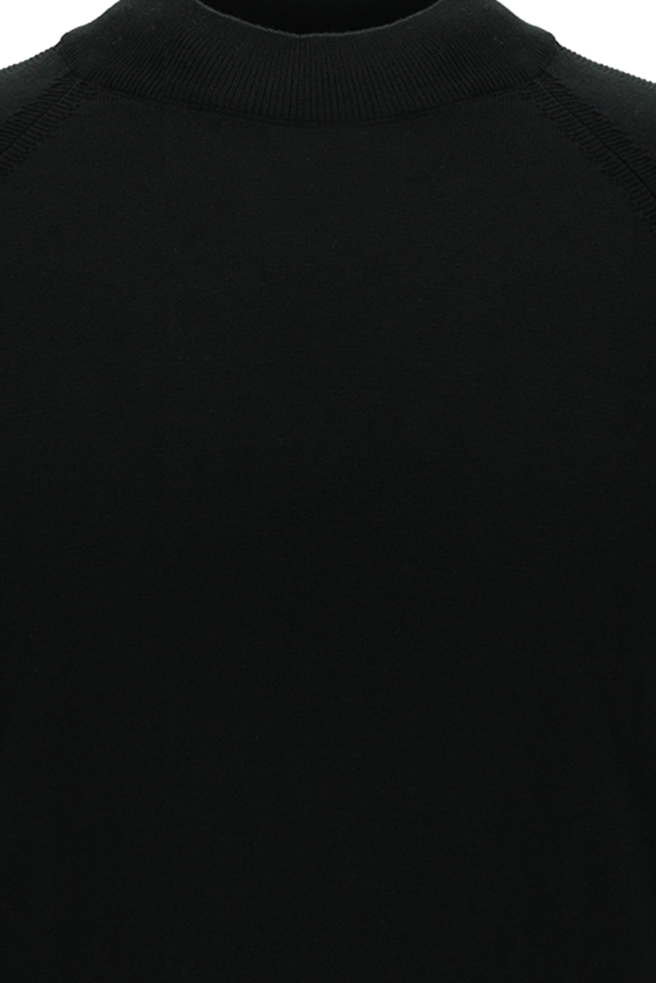 Siyah Yarım Balıkçı Yaka Slim Fit Dar Kesim Triko Kazak