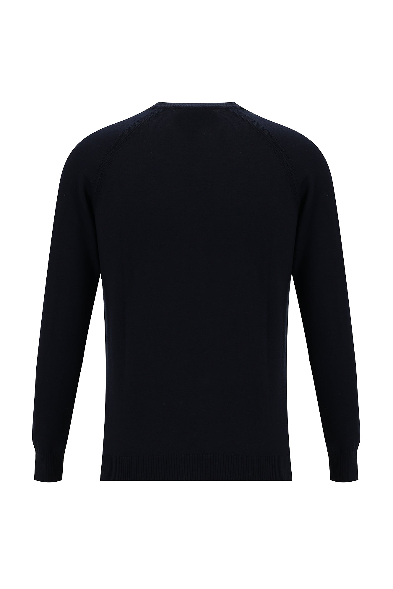 Koyu Lacivert Yarım Balıkçı Yaka Slim Fit Dar Kesim Triko Kazak
