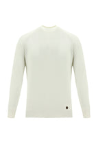 Ekru Yarım Balıkçı Yaka Slim Fit Dar Kesim Triko Kazak