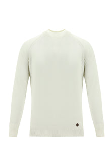 Ekru Yarım Balıkçı Yaka Slim Fit Dar Kesim Triko Kazak