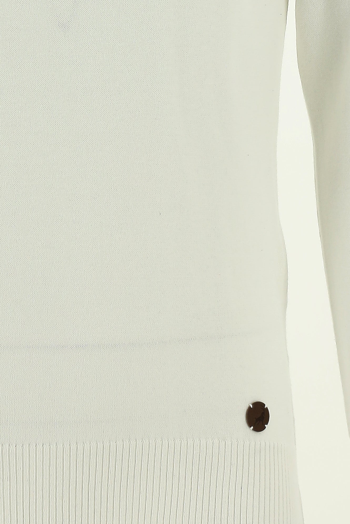 Ekru Yarım Balıkçı Yaka Slim Fit Dar Kesim Triko Kazak