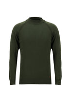 Orta Haki Yarım Balıkçı Yaka Slim Fit Dar Kesim Triko Kazak