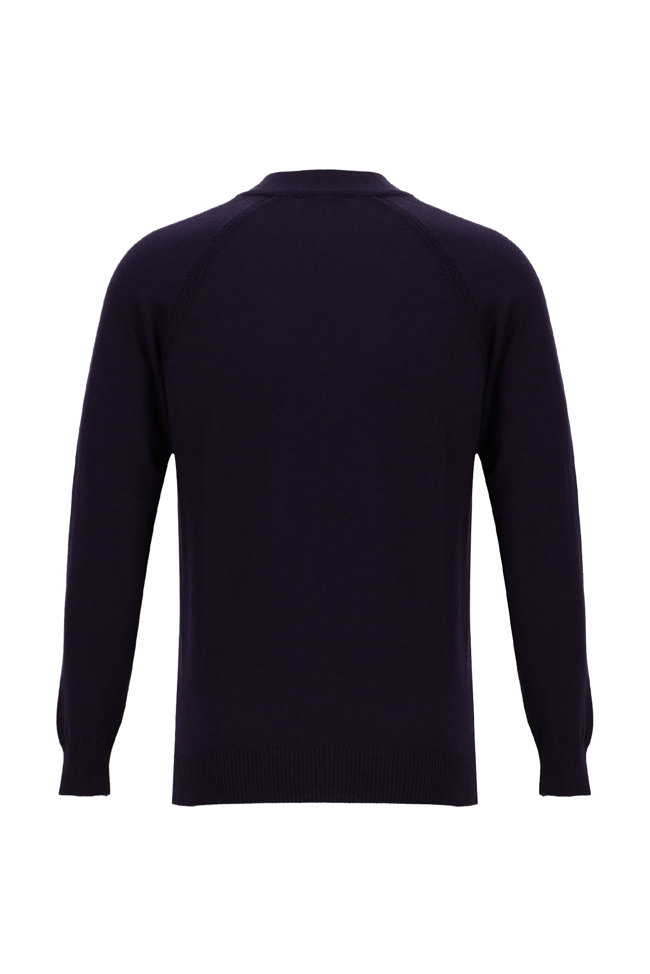 Koyu Mor Yarım Balıkçı Yaka Slim Fit Dar Kesim Triko Kazak