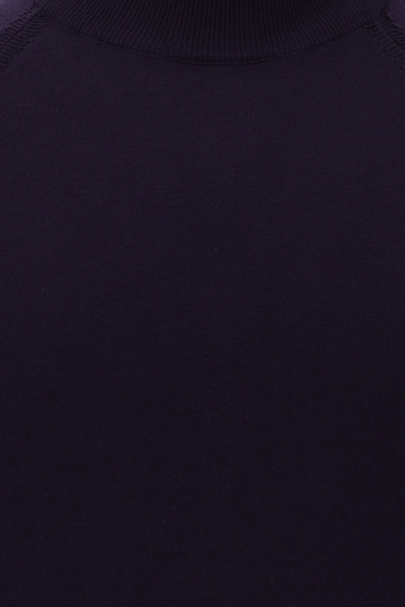 Koyu Mor Yarım Balıkçı Yaka Slim Fit Dar Kesim Triko Kazak