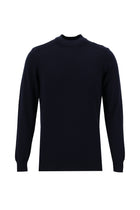 Koyu Lacivert Yarım Balıkçı Yaka Slim Fit Dar Kesim Triko Kazak