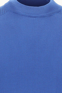 Koyu Mavi  Yarım Balıkçı Yaka Slim Fit Dar Kesim Triko Kazak