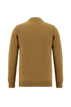 Camel Yarım Balıkçı Yaka Slim Fit Dar Kesim Pamuklu Triko Kazak