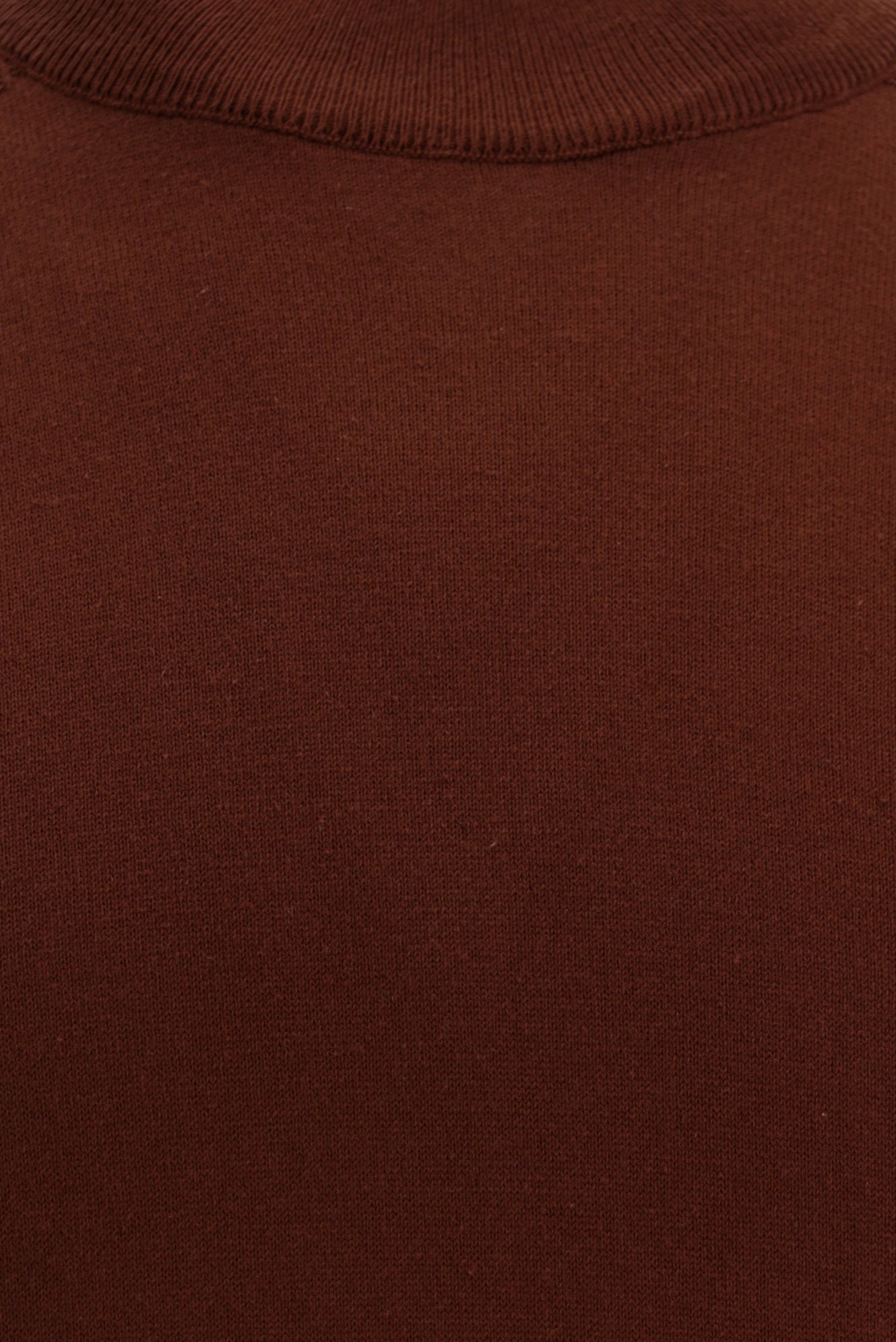 Kiremit Yarım Balıkçı Yaka Slim Fit Dar Kesim Pamuklu Triko Kazak