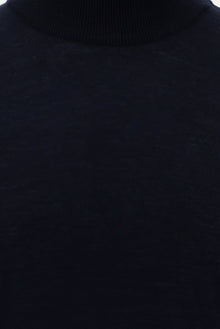 Koyu Lacivert Yarım Balıkçı Yaka Regular Fit Yünlü Triko Kazak