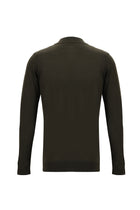 Koyu Kahve Yarım Balıkçı Yaka Regular Fit Yünlü Triko Kazak