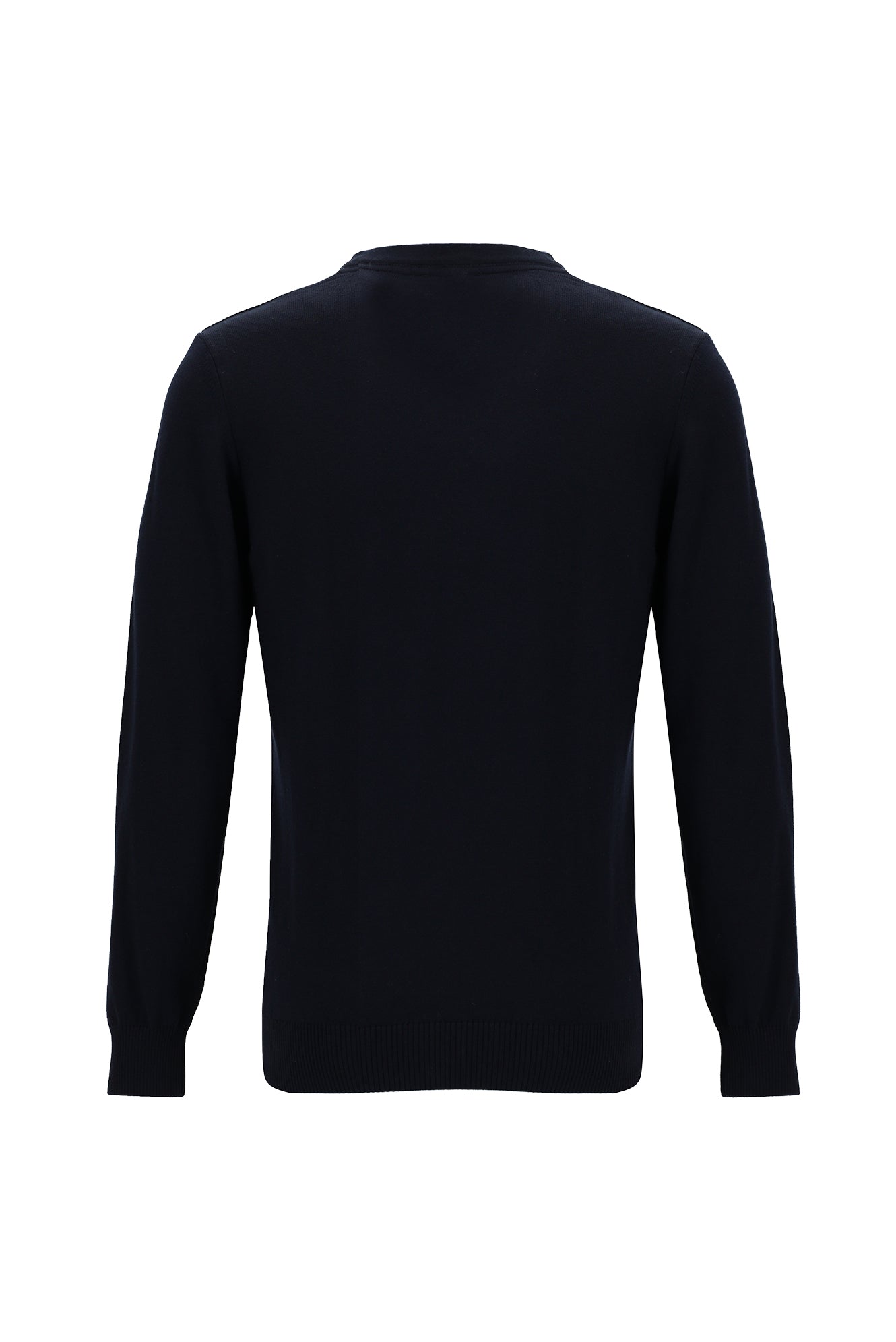 Koyu Lacivert Bisiklet Yaka Regular Fit Triko Kazak