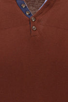 Kiremit Bisiklet Yaka Regular Fit Pamuklu Triko Kazak