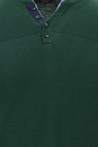 Orman Yeşili Bisiklet Yaka Regular Fit Pamuklu Triko Kazak