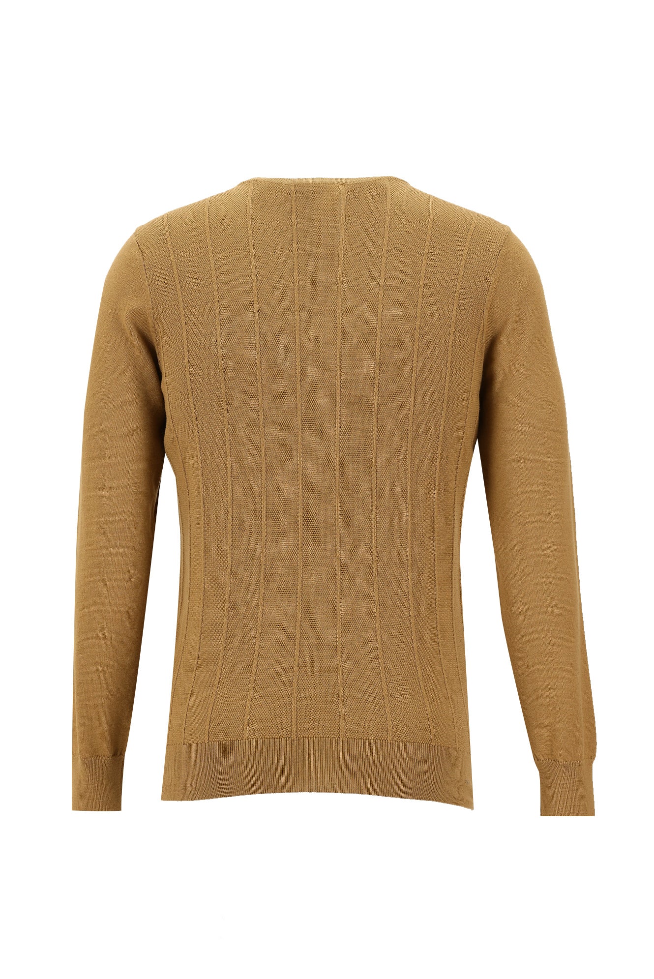 Camel Bisiklet Yaka Slim Fit Dar Kesim Triko Kazak