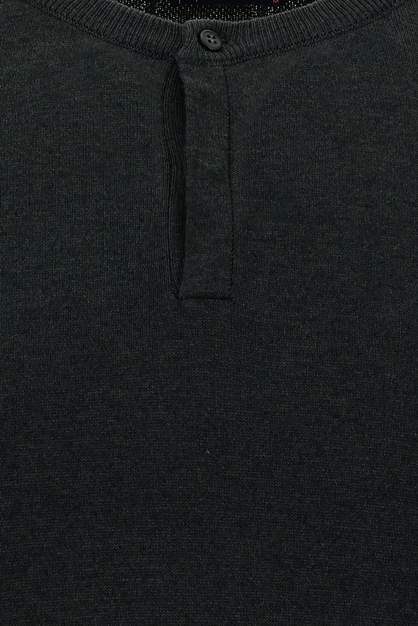 Koyu Antrasit Melanj Bisiklet Yaka Slim Fit Dar Kesim Pamuklu Triko Kazak