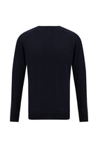 Koyu Lacivert Bisiklet Yaka Regular Fit Yünlü Triko Kazak